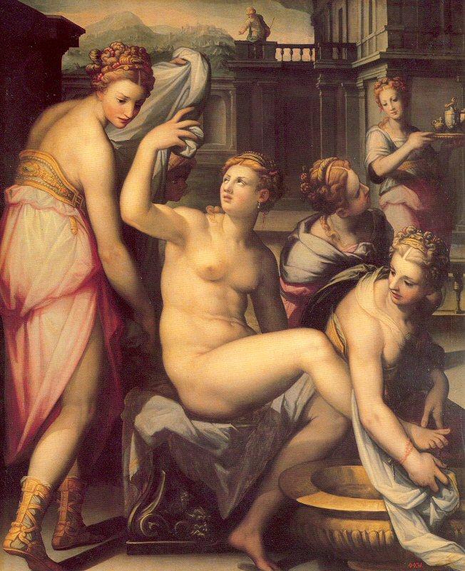 Naldini, Giovanni Battista Bathsheba Bathing oil painting image